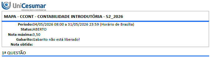 Olá, estudante de Ciências Contábeis! Chegou o momento de explorar de forma prática os conteúdos aprendidos na disciplina de Contabilidade Introdutória. Para isso, a atividade proposta corresponde ao MAPA (Material de Avaliação Prática de Aprendizagem). O objetivo desta atividade é que você se sinta imerso em um processo contábil, realizando algumas contabilizações e cálculos. Vamos lá?! image